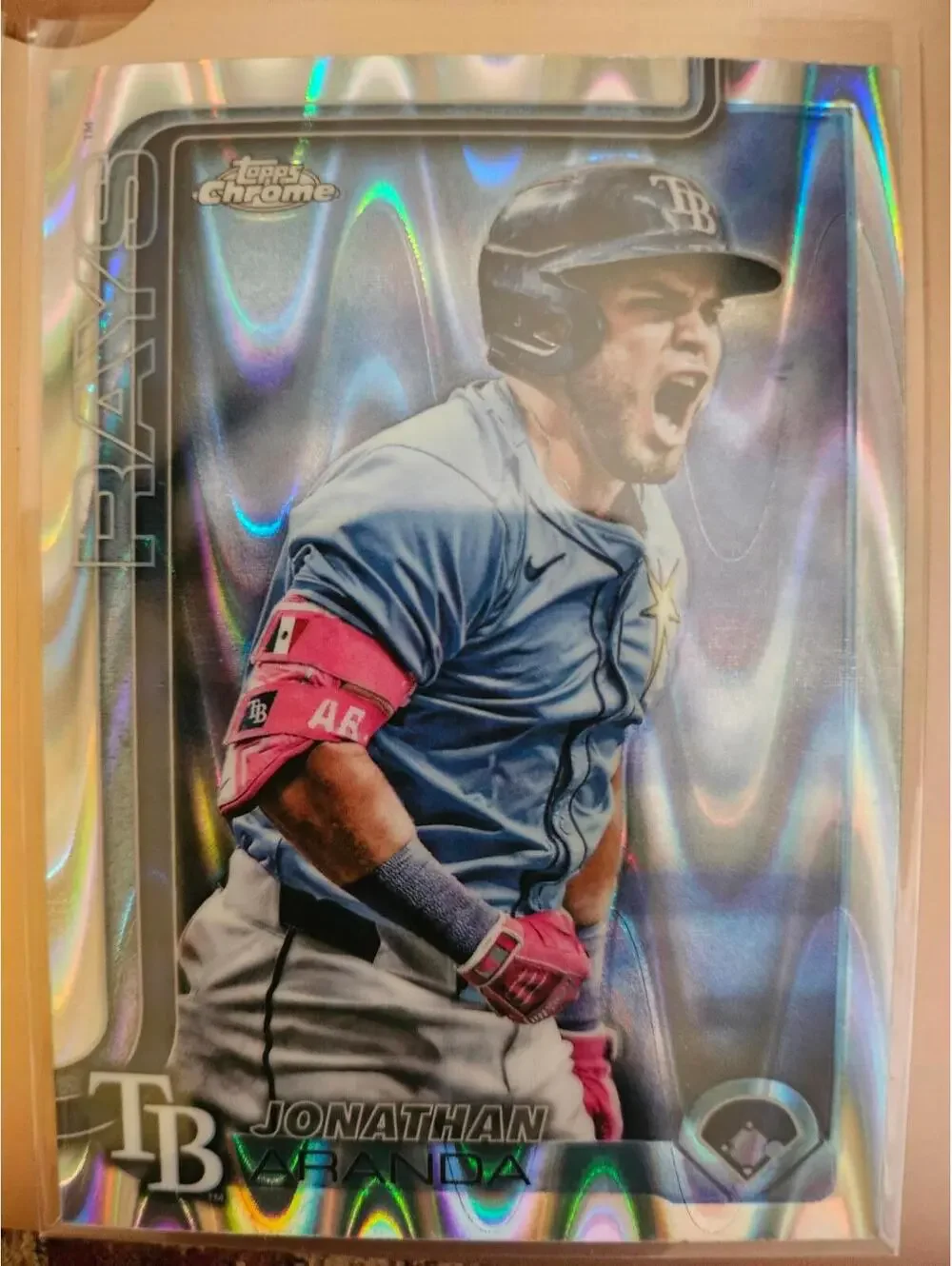Jonathan Aranda 2025 Topps Chrome Update RayWave Refractor #USC68 - RAW Mint - Picture 1 of 2
